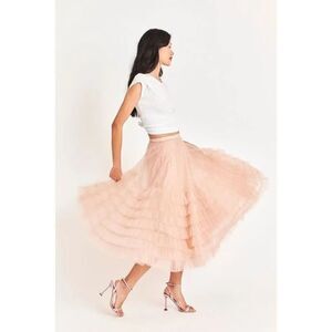 Anthropologie LoveShackFancy Lyric Tiered Skirt US 12 NWT
